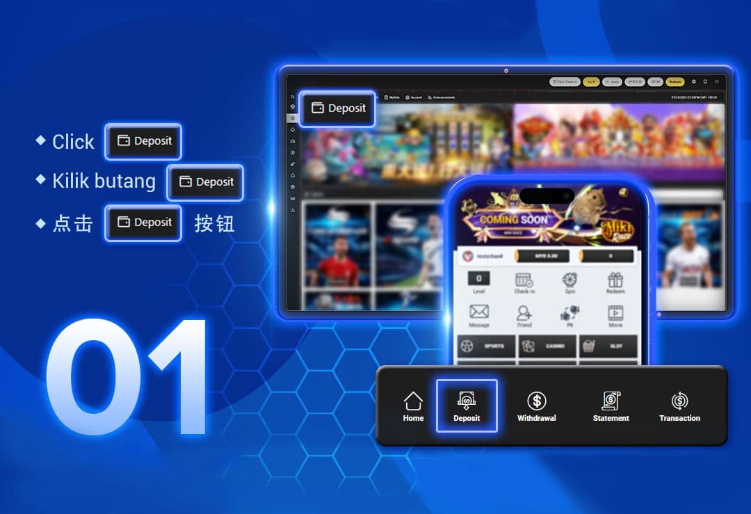 A9PLAY Sign Up Deposit Step Screenshot 1